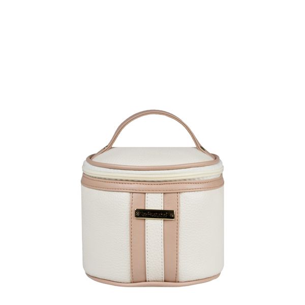 Necessaire Redonda Bicolor Floater EX-1020 Le Postiche OFF WHITE
