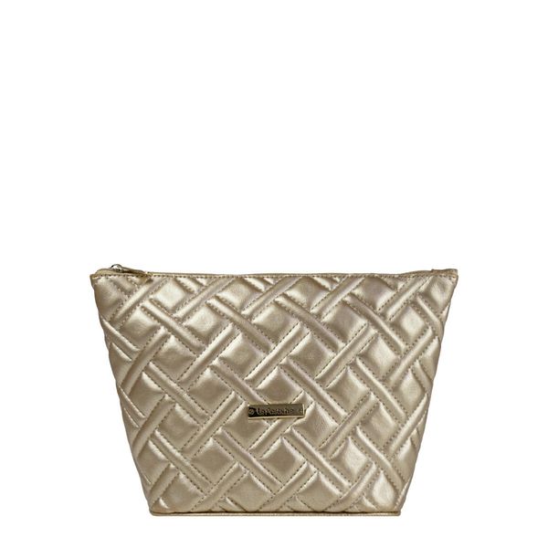 Necessaire Trapézio Diamond Matelassê Le Postiche DOURADO