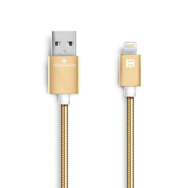 Cabo Lightning Recarga e Sincronia Iphone Lexingham DOURADO
