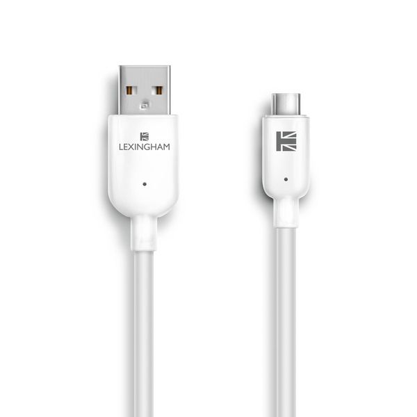 Cabo USB-C 2.0 Recarga e Sincronia Lexingham BRANCO