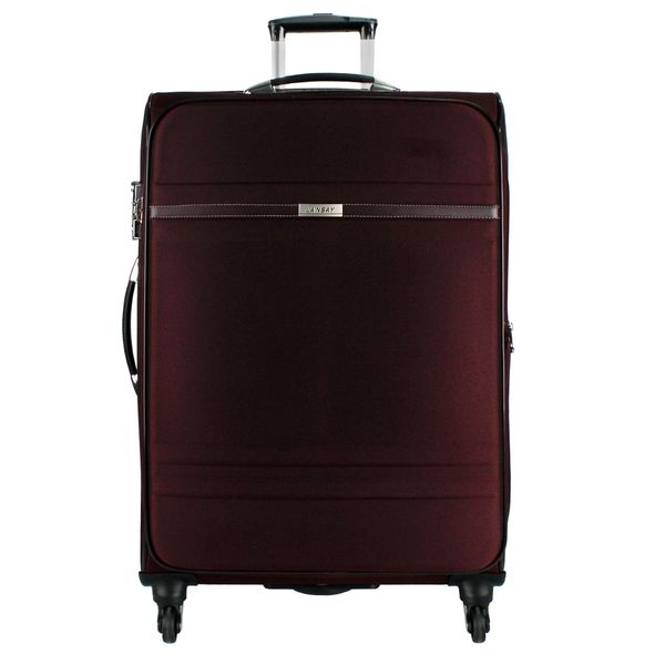 Mala Grande 32kg Tecido Rodas Giro 360° Córdoba Plus Lansay VINHO