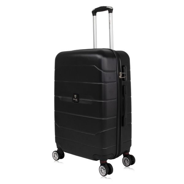Mala de viagem 23kg média Tokio Preta Swiss Move