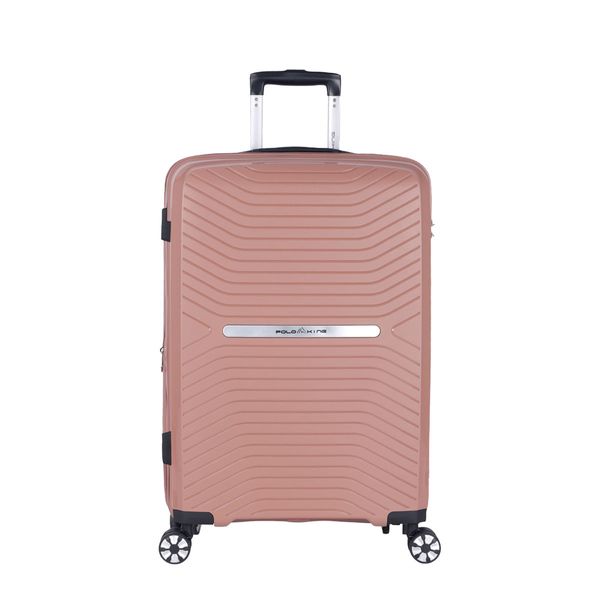 Mala Média 23KG Polipropileno Rodas 360º Tulum Polo King ROSA