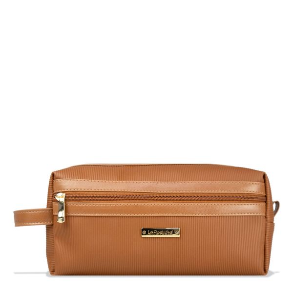 Necessaire Estojo Feminina Canelado EX639CFP Le Postiche CARAMELO