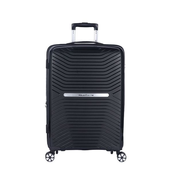 Mala Média 23KG Polipropileno Rodas 360º Tulum Polo King PRETO