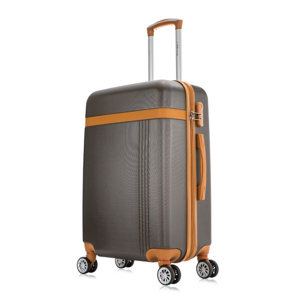 Mala de viagem média 23kg Bruges Swiss Move Preta Mala de viagem média 23kg Bruges Swiss Move