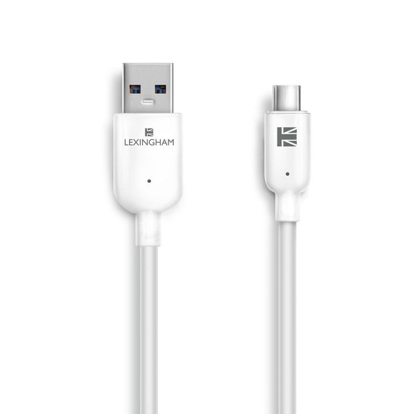 Cabo USB-C 3.0 Recarga e Sincronia Lexingham BRANCO