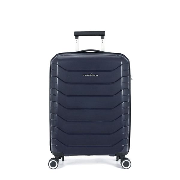 Mala Pequena de Bordo 10kg TSA Polipropileno Giro 360º Munique Polo King AZUL MARINHO