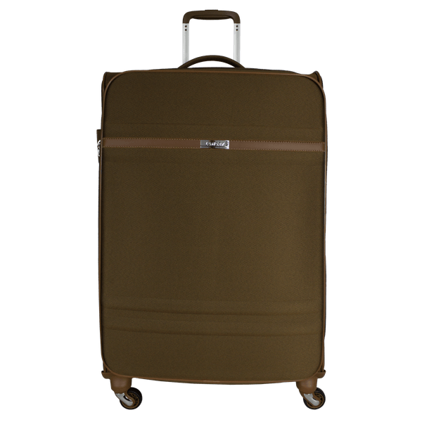 Mala Grande 32kg Tecido Rodas Giro 360° Córdoba Plus Lansay MARROM
