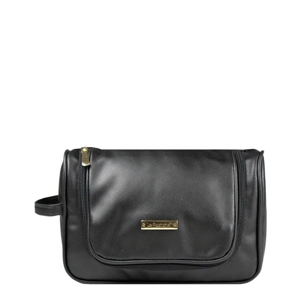 Necessaire Com Potes Saffiano EX239S Le Postiche PRETO