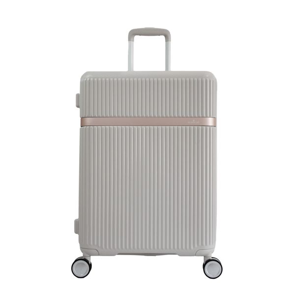 Mala Média 23kg com Rodas Giro 360º Style Line Echolac OFF WHITE