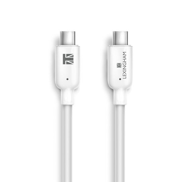 Cabo USB-C Sincronia e Recarga Lexingham BRANCO