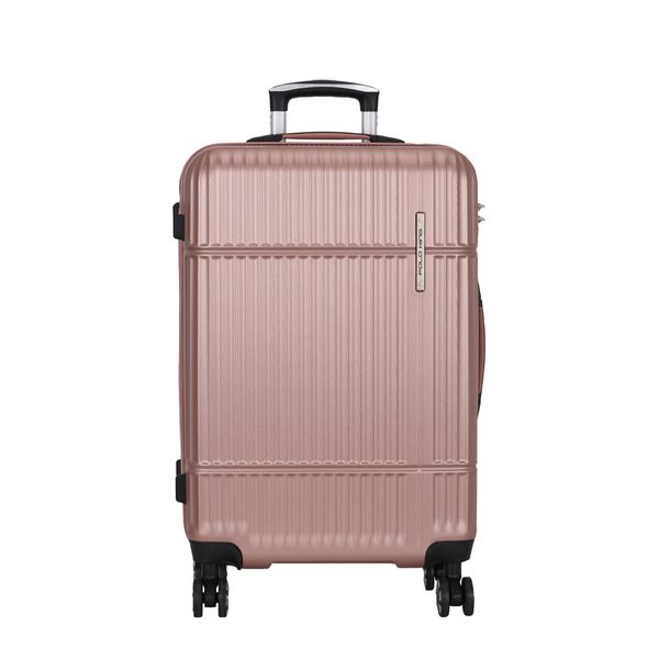 Mala de Viagem Grande 32kg Rígida Rodas Giro 360° Shenzhen Polo King ROSE