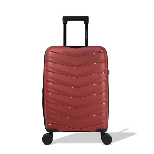 Mala Pequena de Bordo 10kg Polipropileno Rodas Giro 360° Victoria Travel Blue VERMELHO