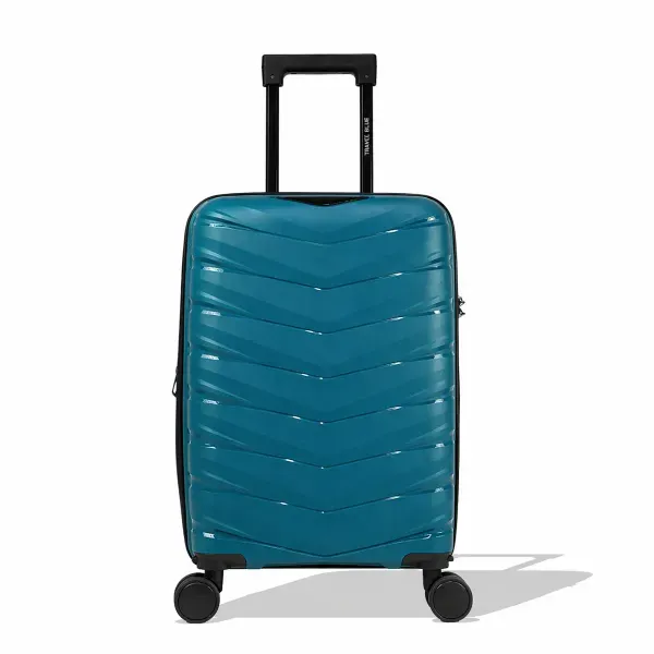 Mala Pequena de Bordo 10kg Polipropileno Rodas Giro 360° Victoria Travel Blue PETROLEO
