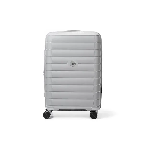 Mala Média 23kg Polipropileno Giro 360º Everest Travel Blue CINZA