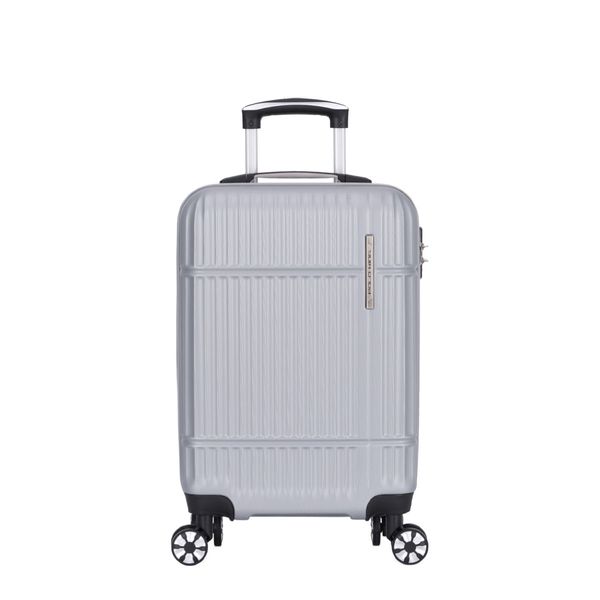 Mala de Viagem Pequena 10Kg Rígida Rodas Giro 360º Shenzhen Polo King PRATA