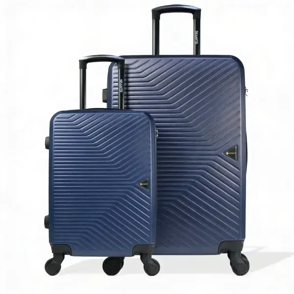 Kit Malas Pequena e Grande Valence Lock TSA Rodas 360º Seanite Azul