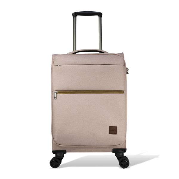 Mala Pequena De Bordo 10kg Poliéster com Rodas Giro 360º Soft Line Echolac ROSA CLARO