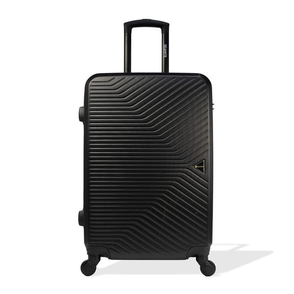 Mala Média 23kg TSA Giro 360º Valence Lock Seanite PRETO