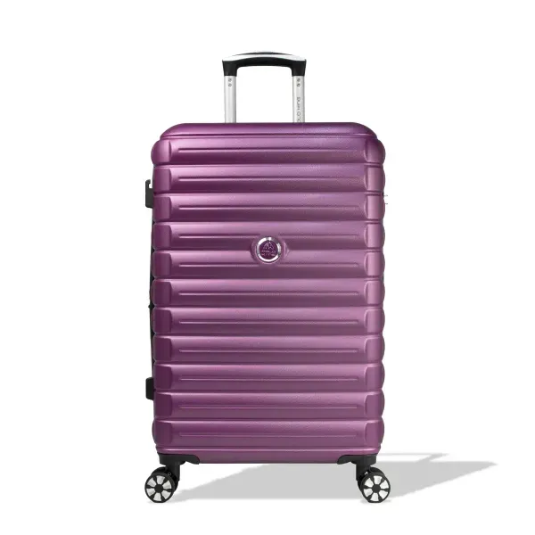 Mala de Viagem Media 23kg TSA Rígida com Rodas 360º Trancoso Polo King ROXO