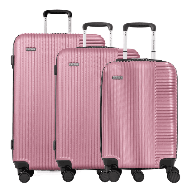 Kit 3 Malas Grande, Média e Bordo Classy 2 - Preto Kit 3 Malas Grande, Média e Bordo Classy 2 - Rose